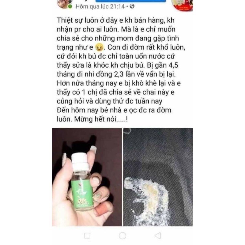 Tinh dầu bôi ho, sổ mũi, khò khè cho bé Lợi An -chính hãng, date mới + kèm quà