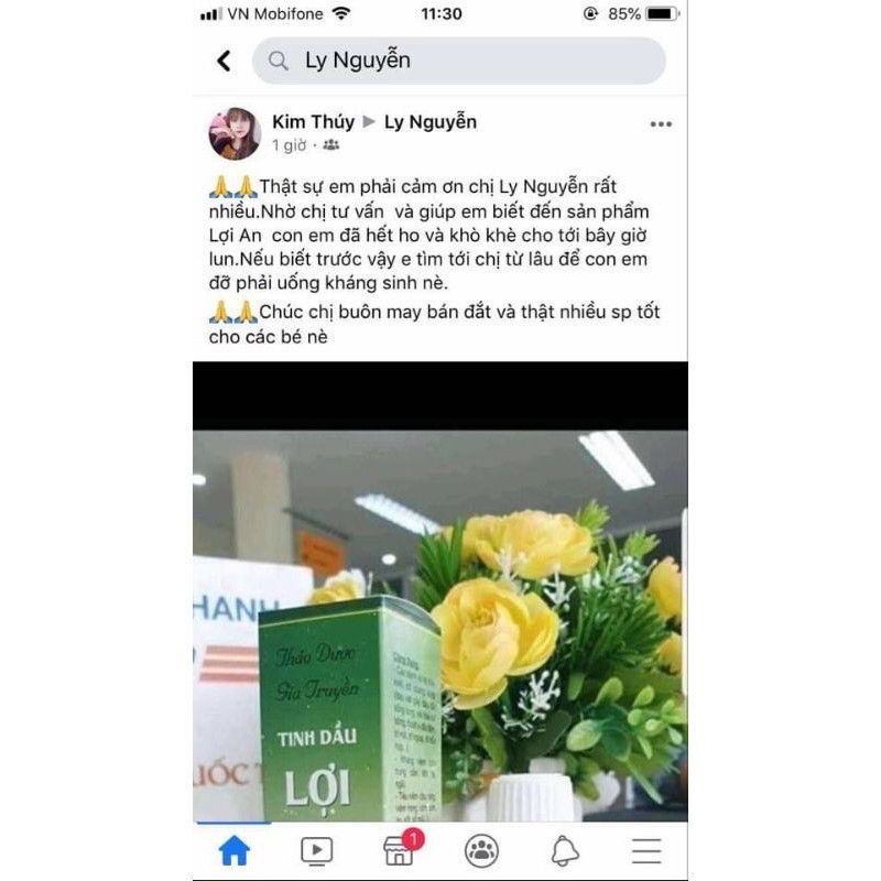 Tinh dầu bôi ho, sổ mũi, khò khè cho bé Lợi An -chính hãng, date mới + kèm quà