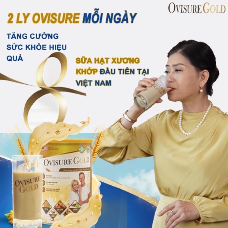 Combo 2 lon sữa hạt Ovisure Gold xương khớp 650g chính hãng date mới - Giúp xương chắc khỏe