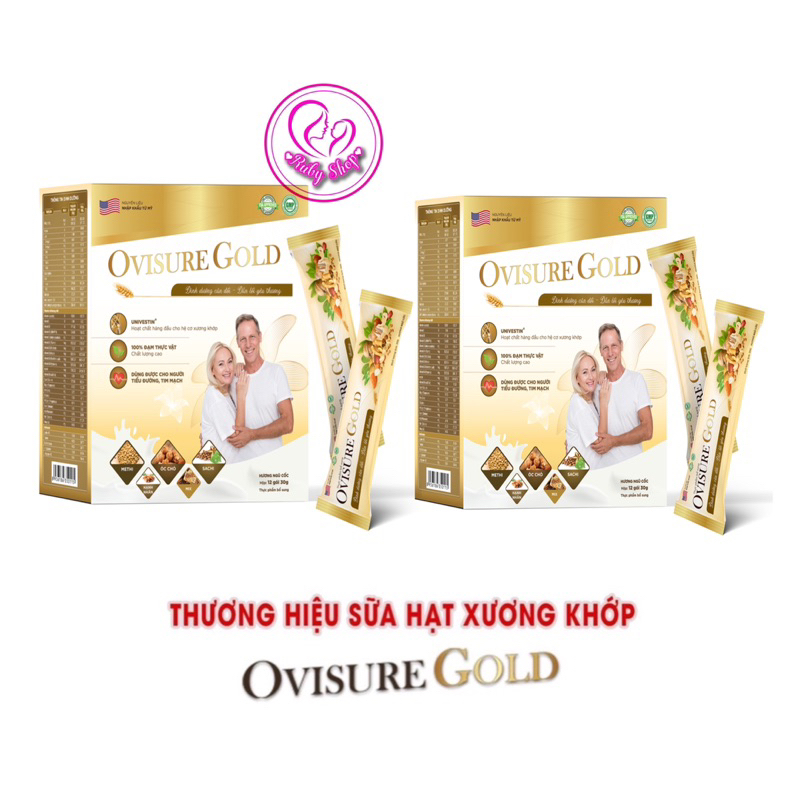 Conbo 2 hộp sữa hạt xương khớp Ovisure Gold chính hãng date mới
