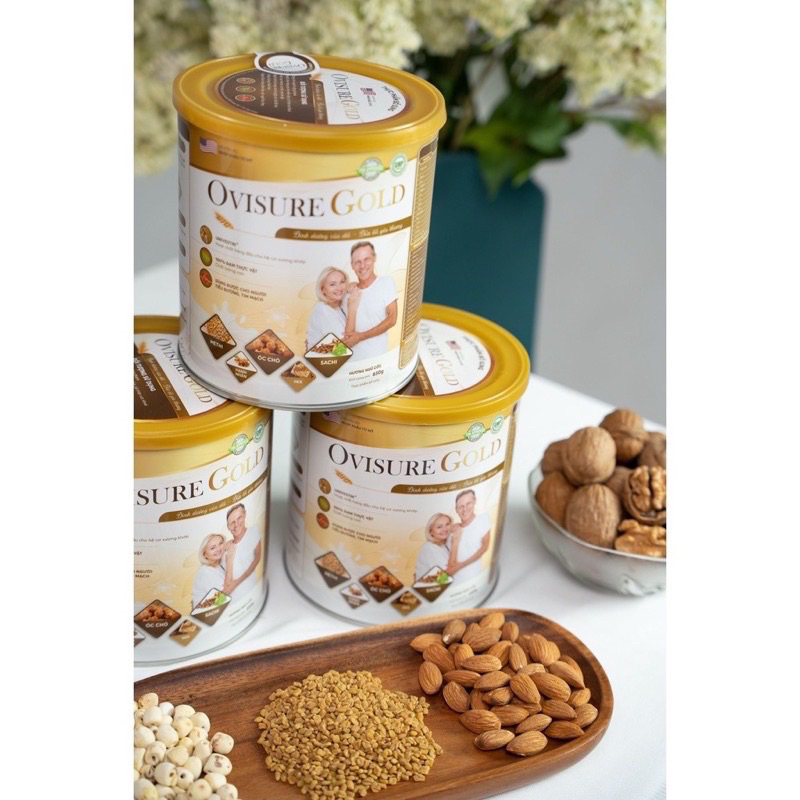 Conbo 2 hộp sữa hạt xương khớp Ovisure Gold chính hãng date mới