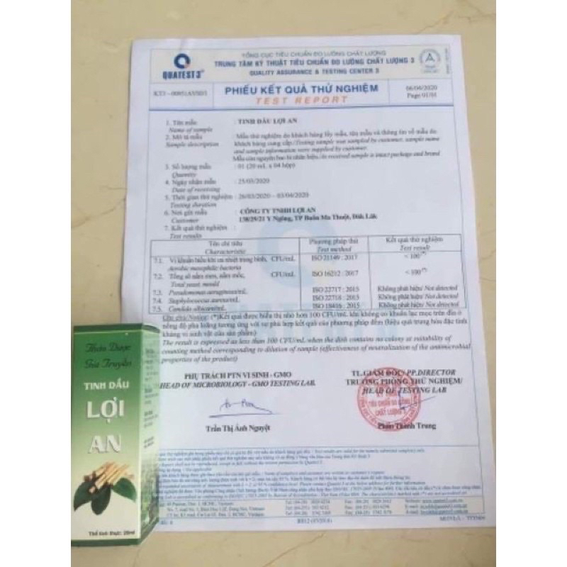 Combo 2 chai dầu tinh dầu lợi an 30ml chính hãng - Bôi sổ mũi, ngạt mũi cho bé hiệu quả và an toàn