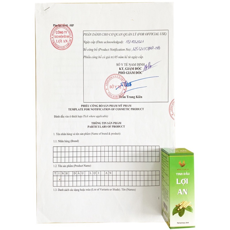 Combo 2 chai dầu tinh dầu lợi an 30ml chính hãng - Bôi sổ mũi, ngạt mũi cho bé hiệu quả và an toàn