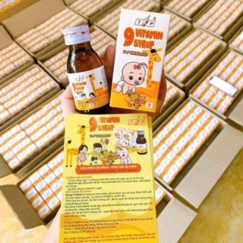 Combo 2 hộp siro tăng cân 9 vitamin TP Thái Lan chính hãng giá tốt - Dùng được cho bé từ 6 tháng tuổi