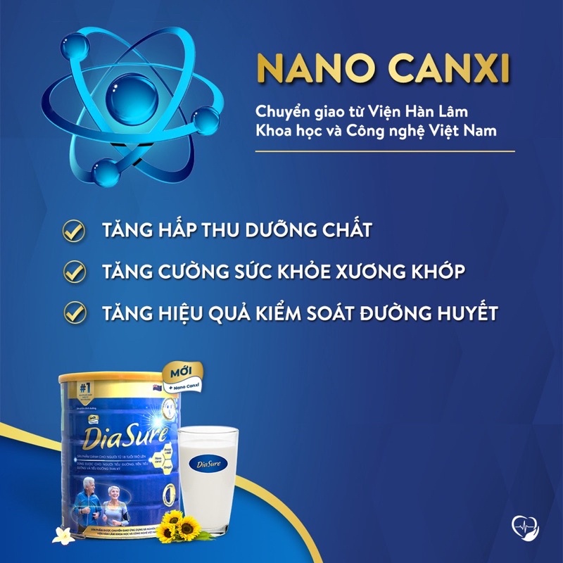 Combo 3 hộp giấy tiểu đường Diassure bản mới - Hộp 850g gồm 34 gói nhỏ tiện lợi, dễ sử dụng