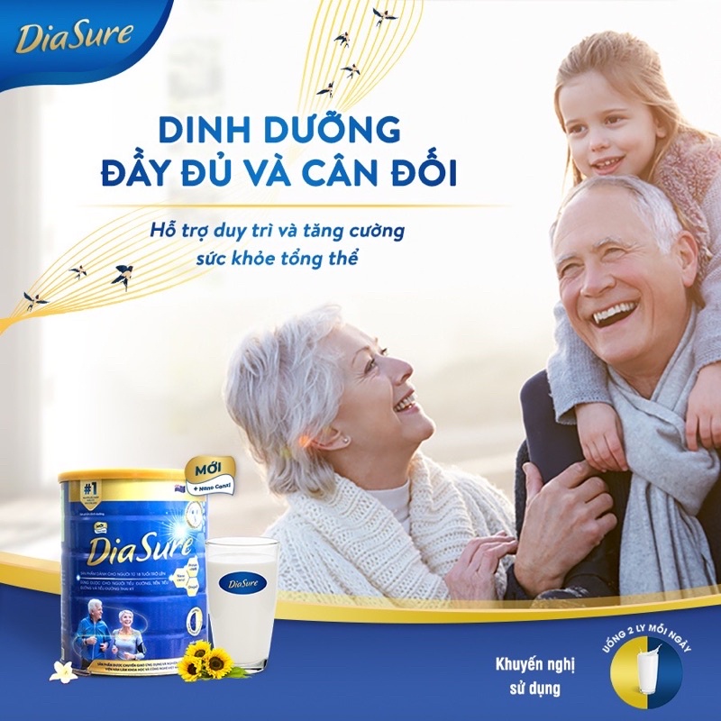 Combo 2 hộp sữa giấy tiểu đường Diasure bản mới hộp 34 gói nhỏ tiện lợi, dễ sử dụng, chính hãng date mới