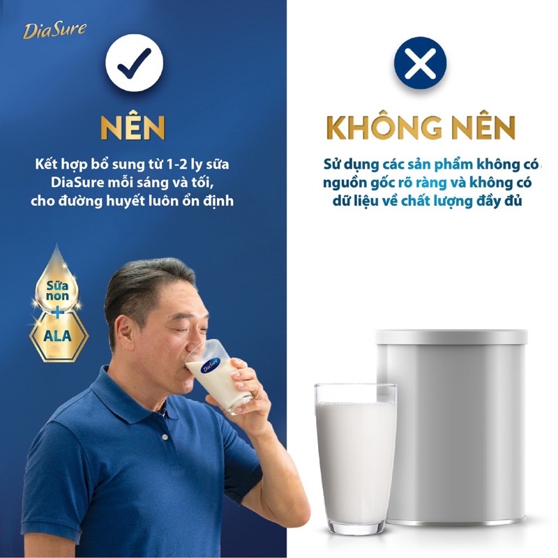 Combo 2 hộp sữa giấy tiểu đường Diasure bản mới hộp 34 gói nhỏ tiện lợi, dễ sử dụng, chính hãng date mới