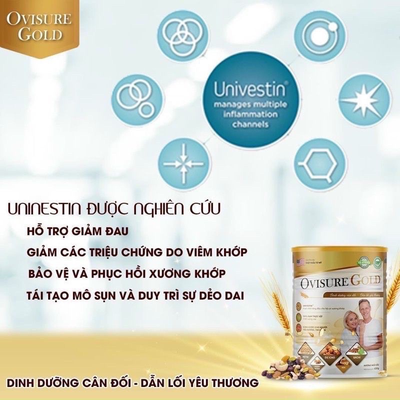 [Combo 2 lon 1 giấy] Sữa hạt xương khớp Ovisure chính hãng giá tốt- Chắc khỏe xương khớp