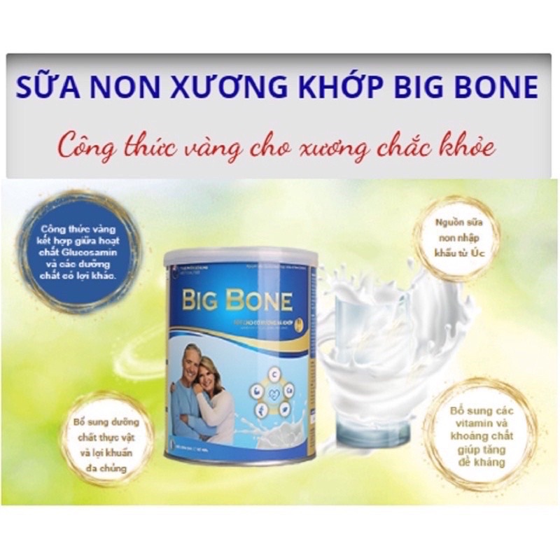 Combo 2 lon sữa xương khớp Bigbone 400g chính hãng giá tốt- Hỗ trợ xương khớp