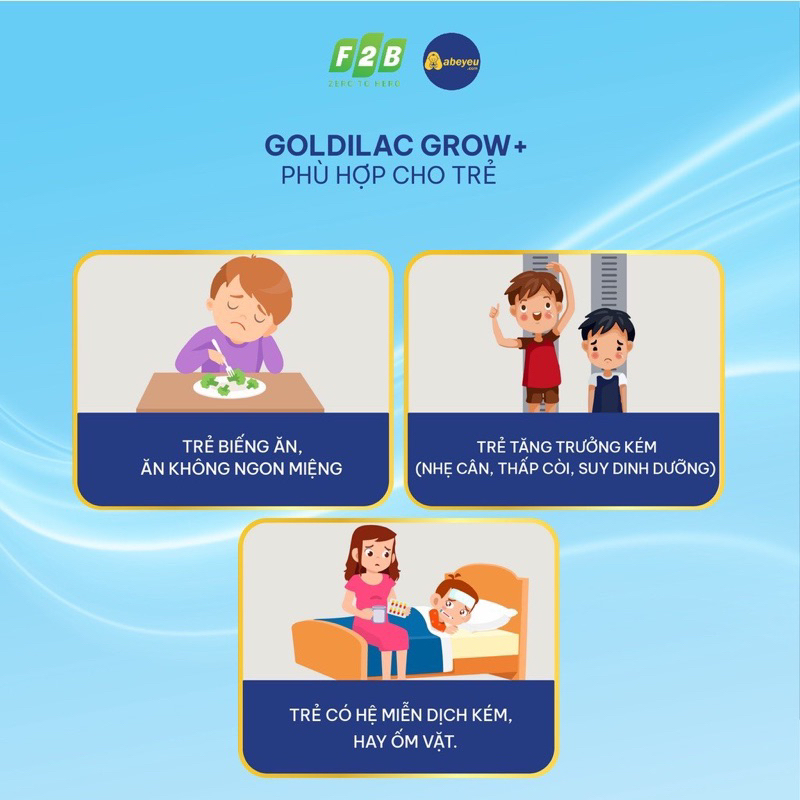 [Mua 2 tặng 1] Sữa non tổ yến Goldilac Grow giúp bé tăng cân, ăn ngon tăng đề kháng, phát triển não bộ