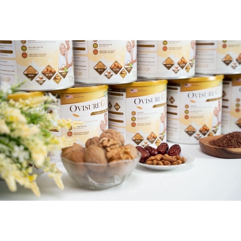 [Mua 5 tặng 3 hộp giấy] Sữa hạt xương khớp Ovisure Gold 650g hàng chính hãng date mới - tốt cho xương khớp