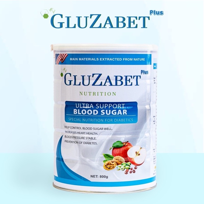 Combo 4 lon sữa tiểu đường gluzabet hộp 800g chính hãng giá tốt date mới