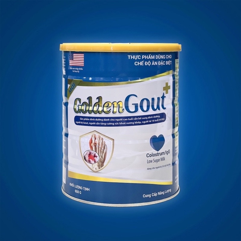 Combo 2 lon sữa golden gout 650g dành cho người bị gút hàng chính hãng giá tốt, date mới