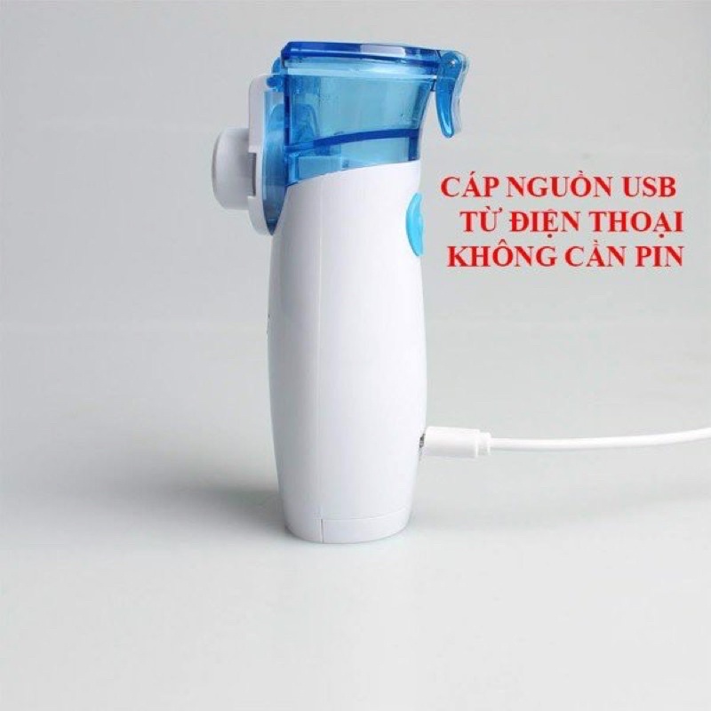 Máy xông mũi họng cầm tay Chido Nhật Bản dùng được cho cả bé và người lớn, nhỏ gọn, tiện lợi và hiệu quả + tặng quà