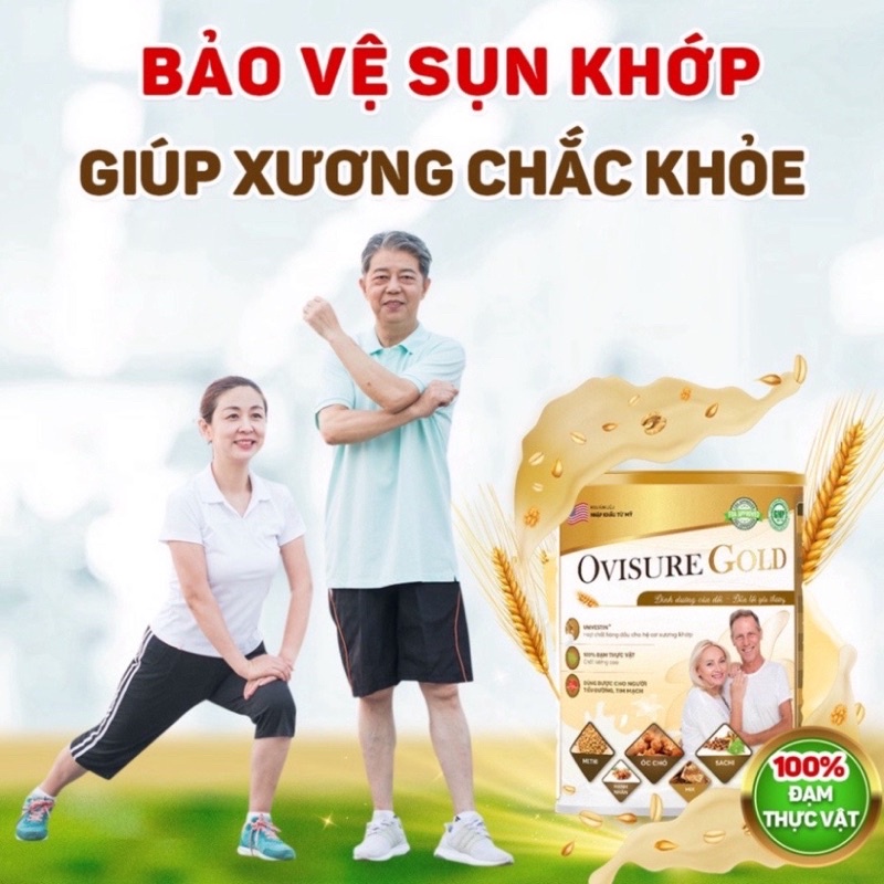 [Combo 1 lon 1 giấy] Sữa hạt xương khớp Ovissure Gold chính hãng