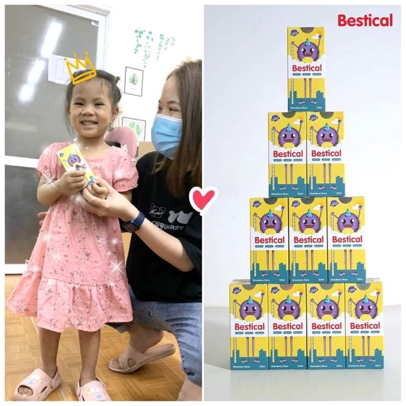 Bestical bổ sung canxi và vitamin d3k2 giúp tăng chiều cao vượt trội cho bé + quà