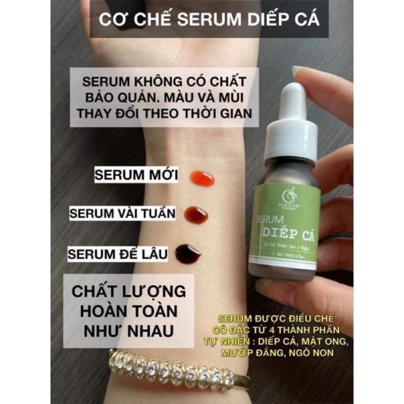 Serum diếp cá Igreen hết mụn giảm thâm se khít lỗ chân lông 10ml