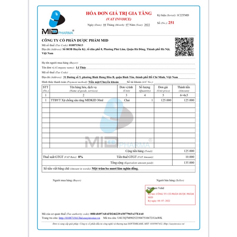 Xịt chống sâu răng Midkid Vị nho dùng cho bé từ 12 tháng +quà