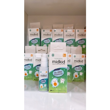 Xịt chống sâu răng Midkid Vị nho dùng cho bé từ 12 tháng +quà