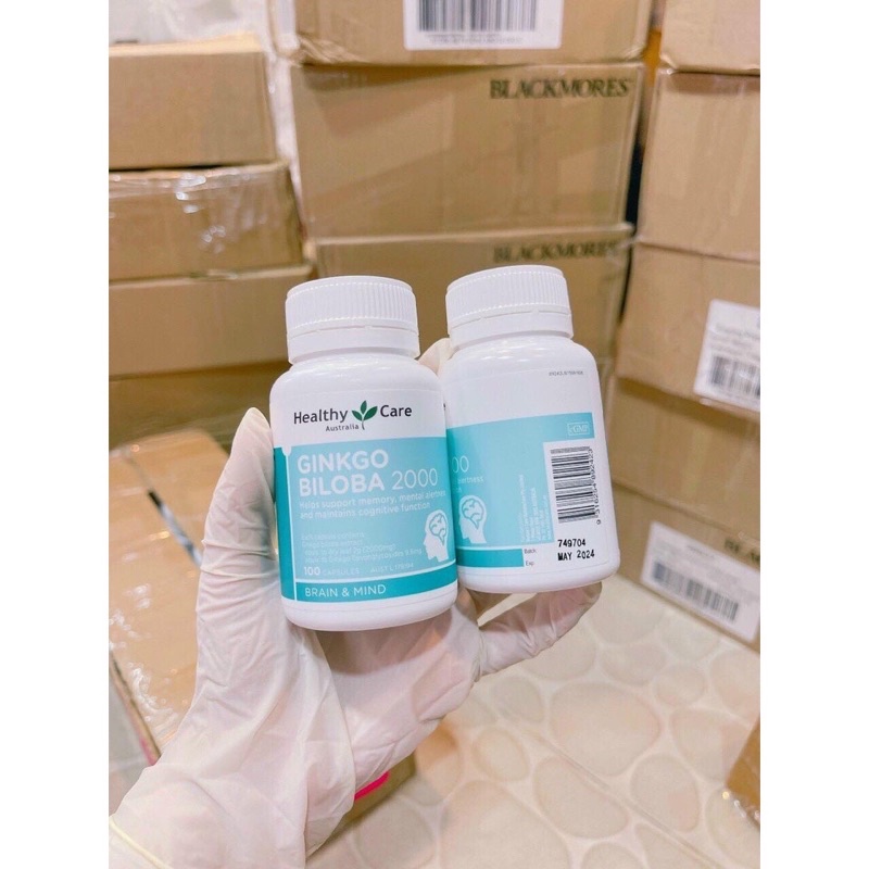Viên uống bổ não Ginkgo Heathly Care hộp 100 viên chuẩn Úc