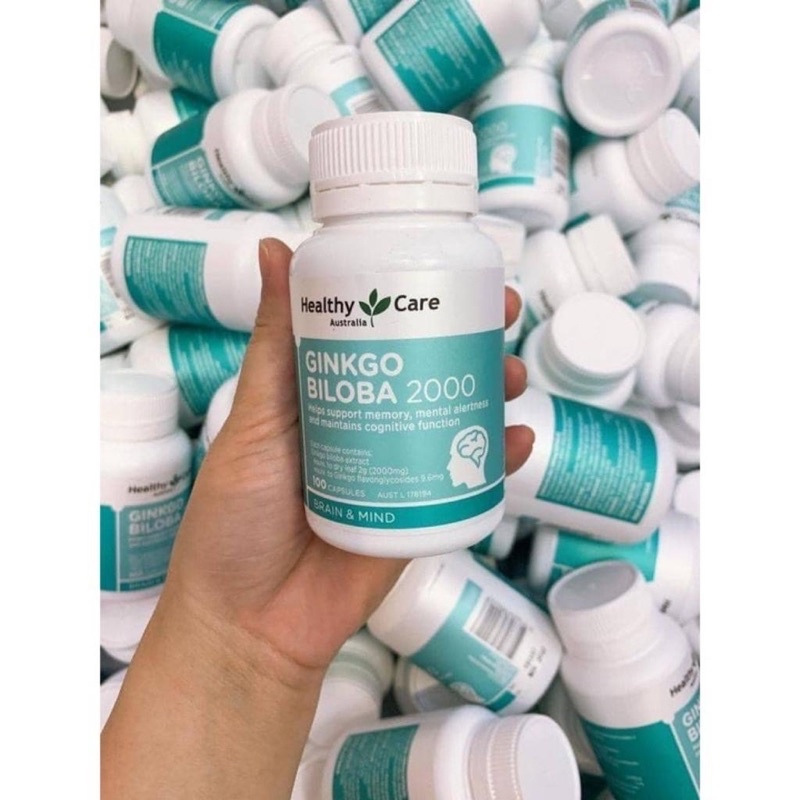 Viên uống bổ não Ginkgo Heathly Care hộp 100 viên chuẩn Úc