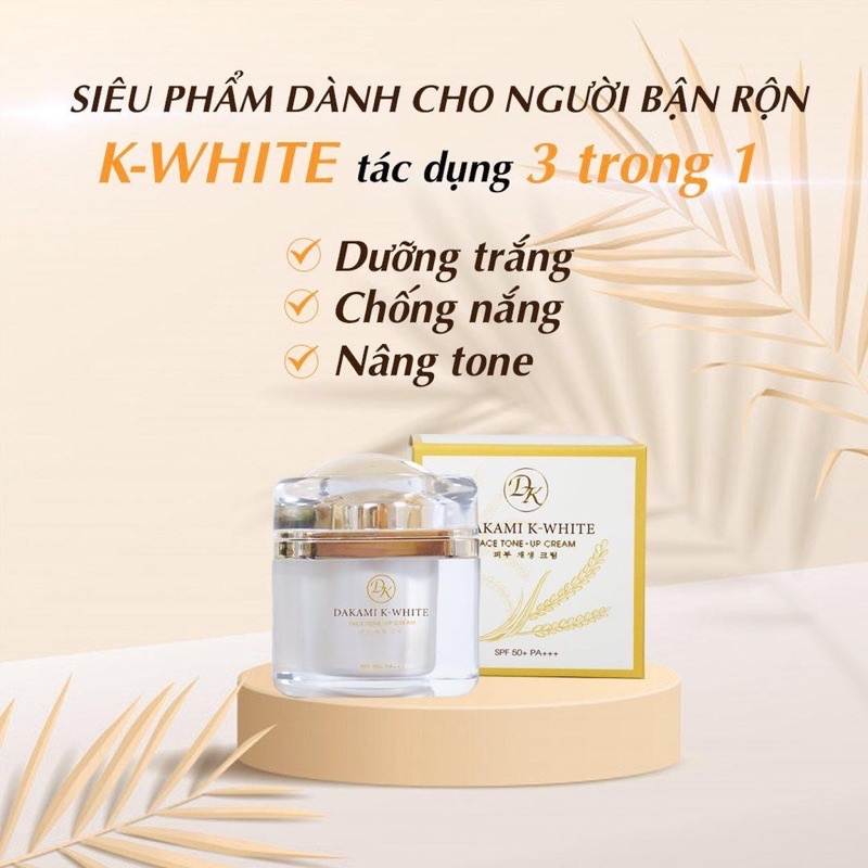 Kem chống lão hóa Dakami KWhite chống nắng, trắng da