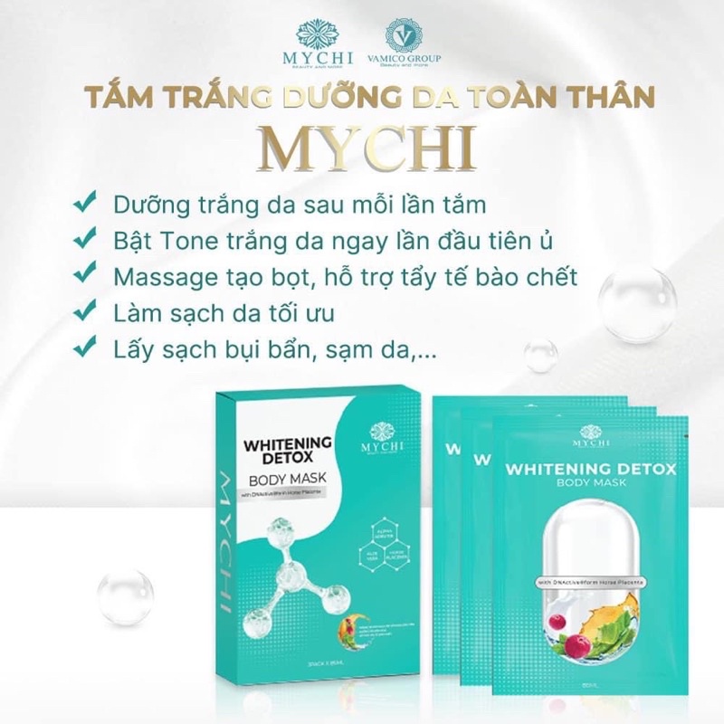 [Chính hãng] Combo dưỡng trắng toàn thân, Mychi, bật tông ngay sau 7 ngày