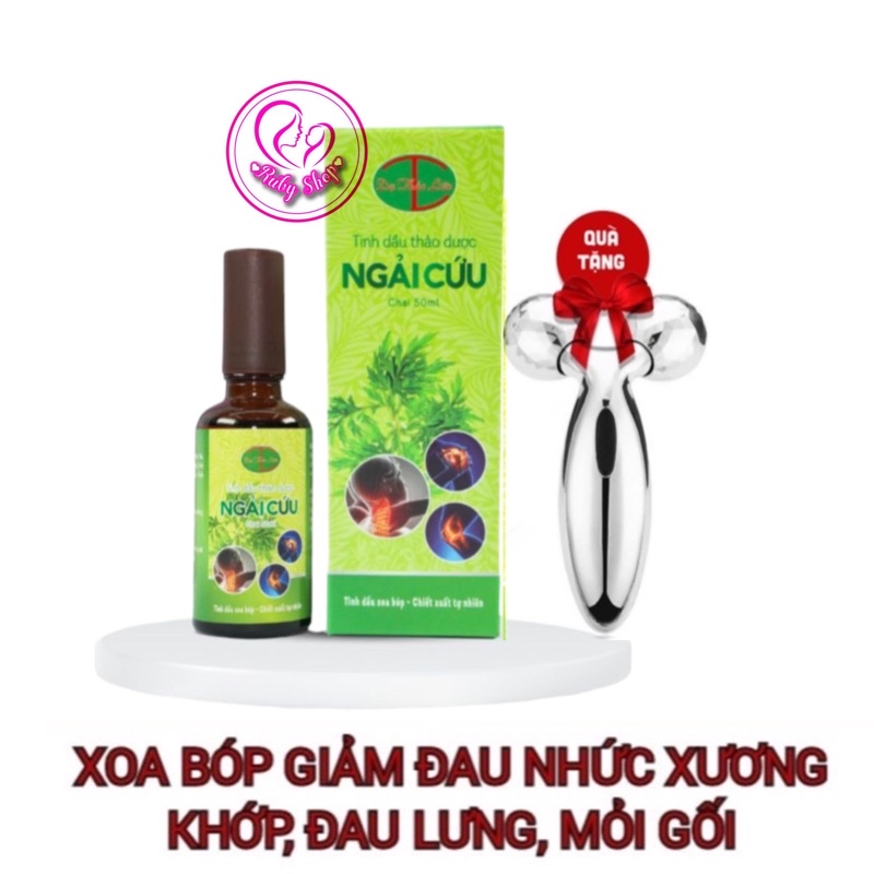 Tinh dầu ngải cứu Dạ Thảo Liên- Xoa bóp xương khớp + tặng con lăn