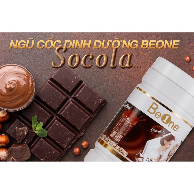 [Tặng ly] Ngũ cốc dinh dưỡng beone vị socola hộp 500g date mới