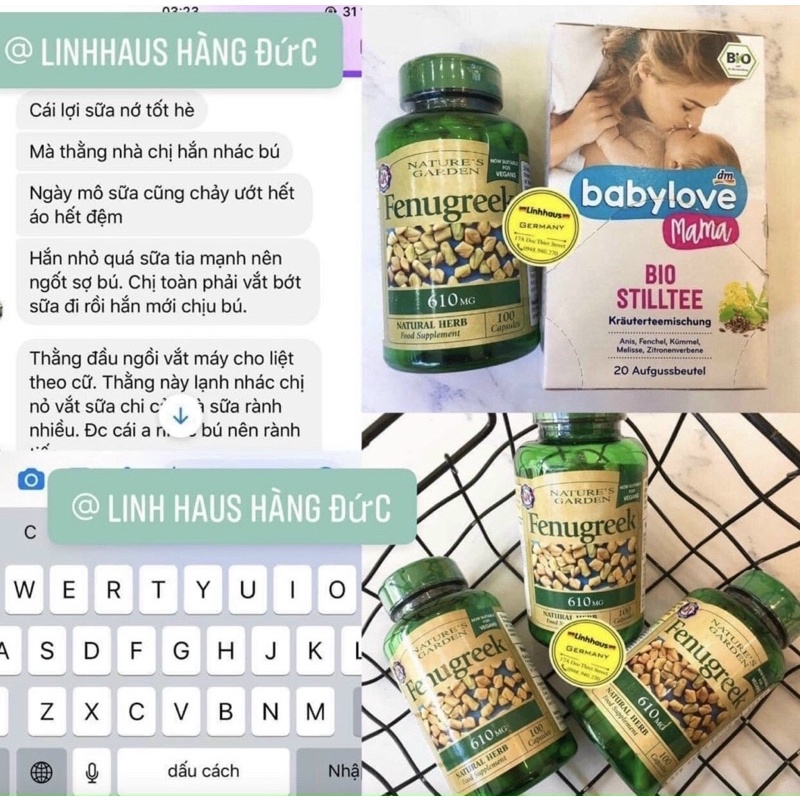 Viên uống lợi sữa cỏ cà ri - sữa về ướt áo của Nature’s Garden 100 viên