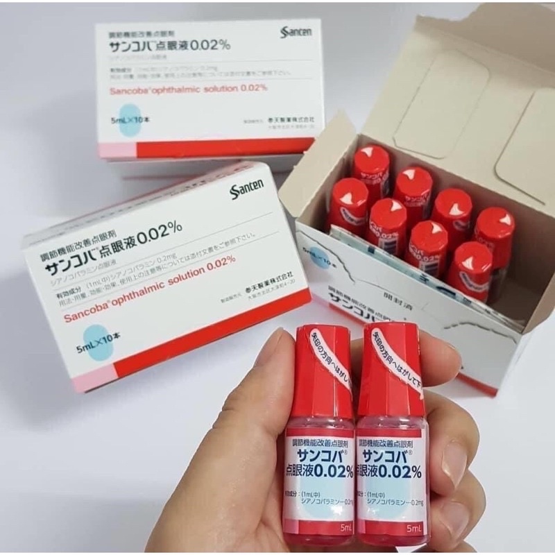 Nước nhỏ mắt cận Sancoba Nhật Bản 5ml