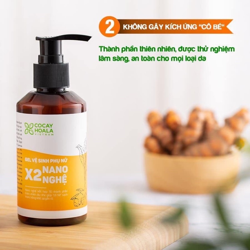 Dung dịch vệ sinh phụ nữ  Gel X2 nano nghệ - hết ngứa, hết hôi