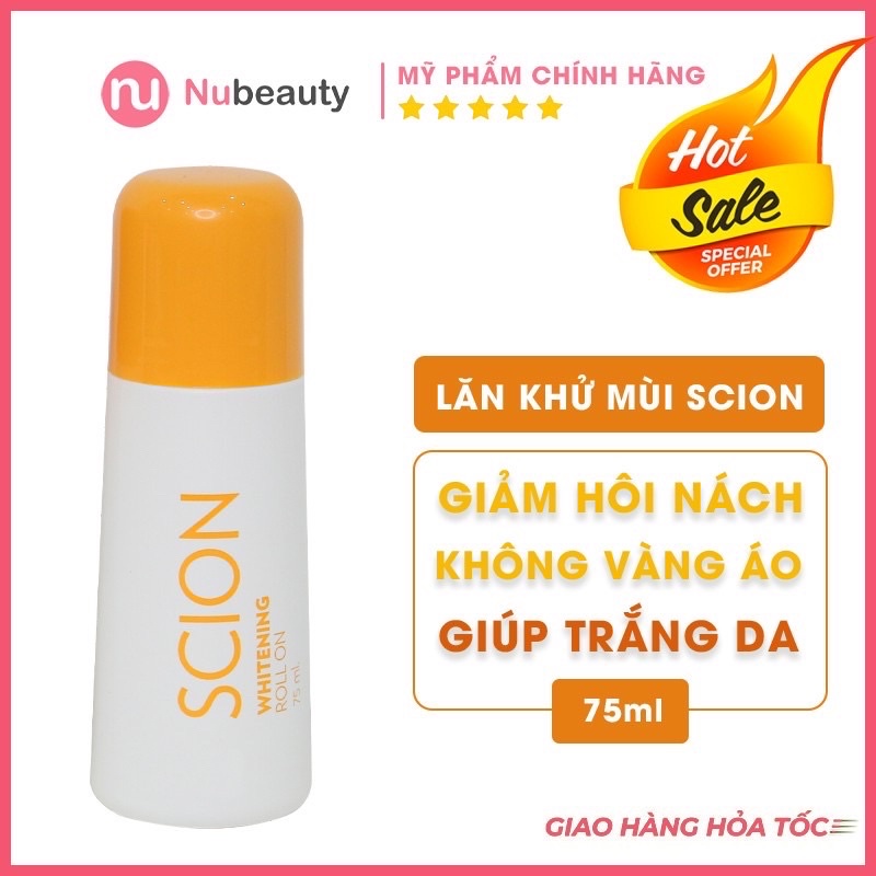 [Che tên] Lăn khử mùi trắng da Scion hết hôi nách, hết ố vàng, trắng da