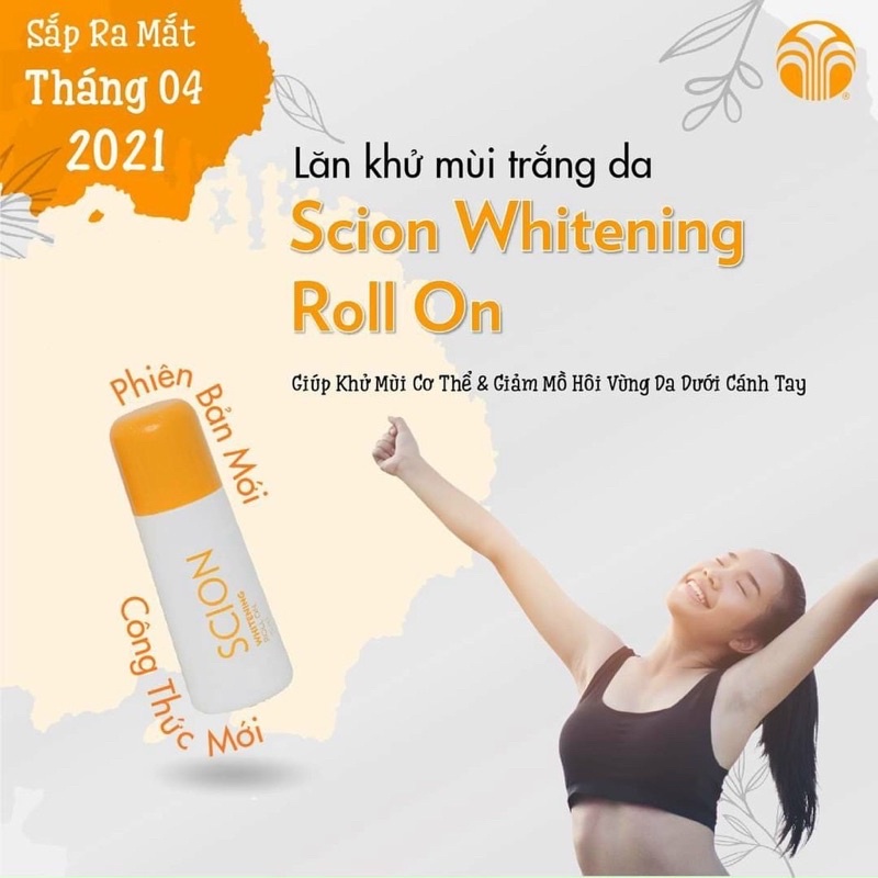 [Che tên] Lăn khử mùi trắng da Scion hết hôi nách, hết ố vàng, trắng da