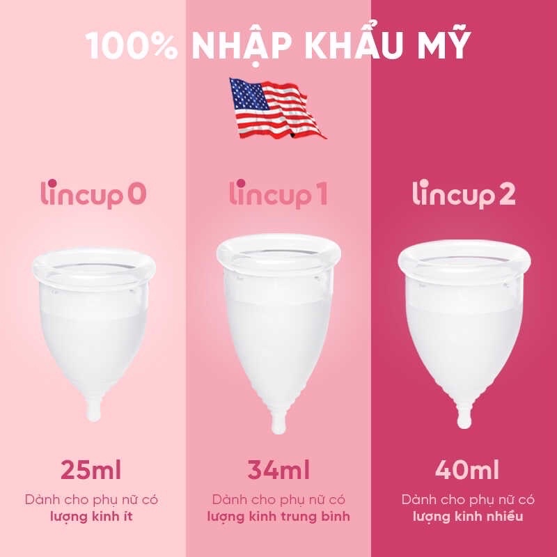 [Chính hãng] Cốc nguyệt san Lincup mẫu mới -giải pháp tốt nhất cho ngày ấy