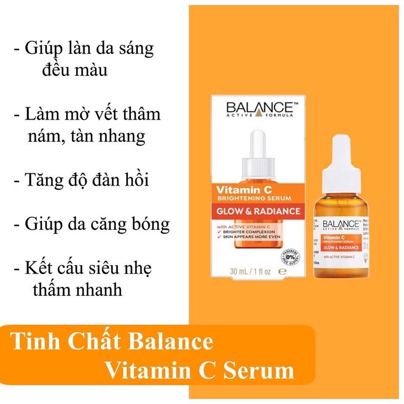 Serum trắng da mờ thâm balance vitamin C của Anh
