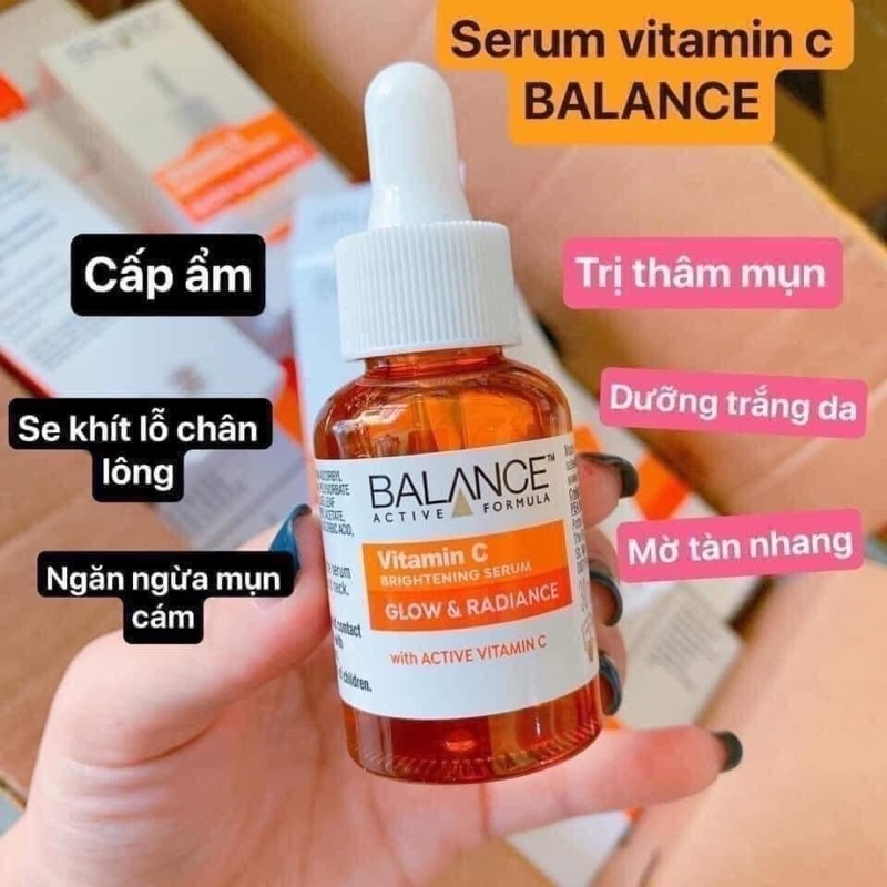 Serum trắng da mờ thâm balance vitamin C của Anh