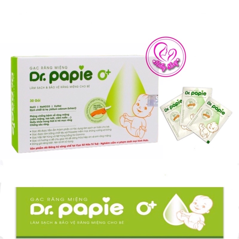 [Chính hãng] Gạt rơ lưỡi sạch tưa lưỡi, nấm lưỡi cho bé Dr.papie
