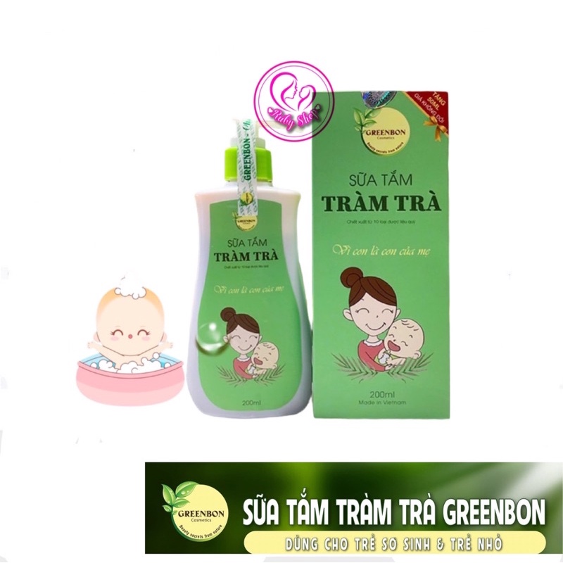 [ Chính hãng] Sữa tắm tràm trà cho bé từ sơ sinh chai 200ml