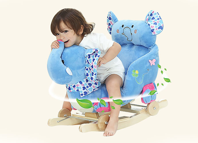 Bập bênh cho bé BBTE04 dạng thú nhồi bông nhiều hình dáng có bánh xe.