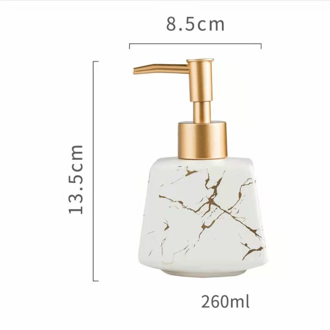 Bình đựng xà bông rửa tay 260ml bằng sứ OEM CY66619