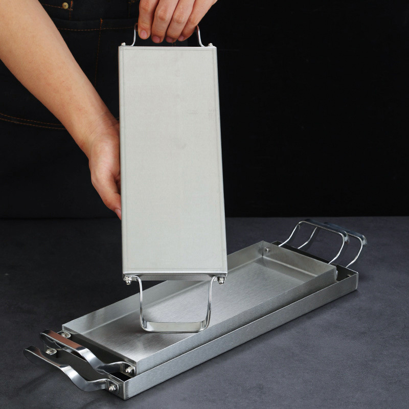 Dĩa inox đựng topping đồ nướng trưng bày thức ăn cho nhà hàng OEM ASS51