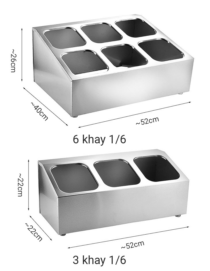 Khay đựng gia vị nước chấm buffet topping trà sữa ML32183