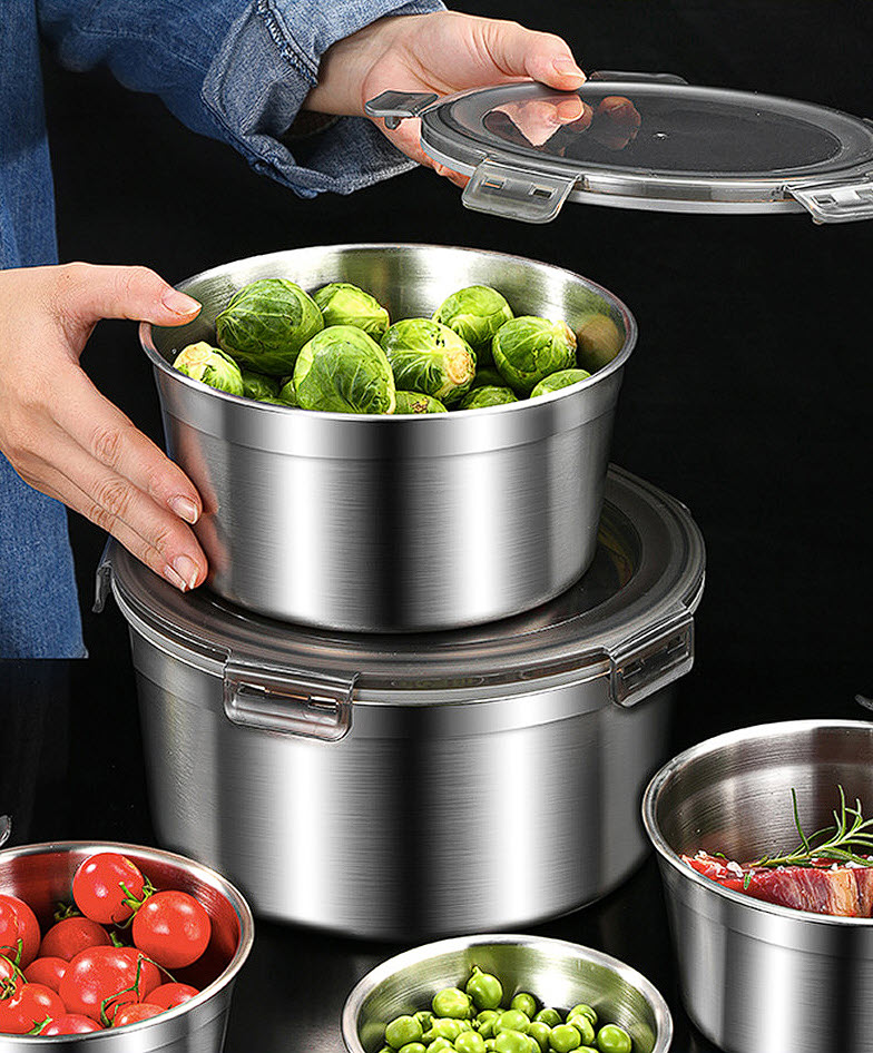 Hộp đựng thực phẩm inox y tế 316 nắp đậy chống tràn LGB88