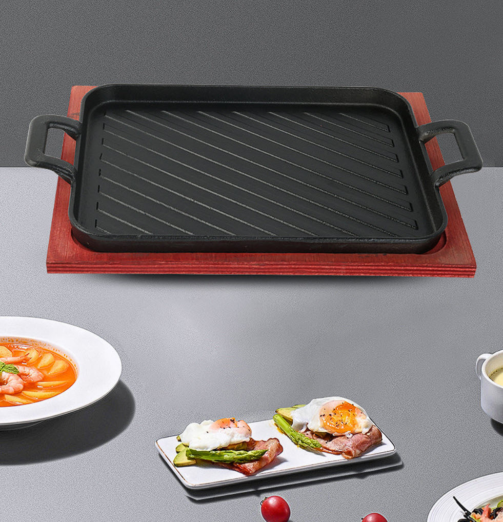 Chảo gang đựng thức ăn, nướng bít tết, philê cá WCH02