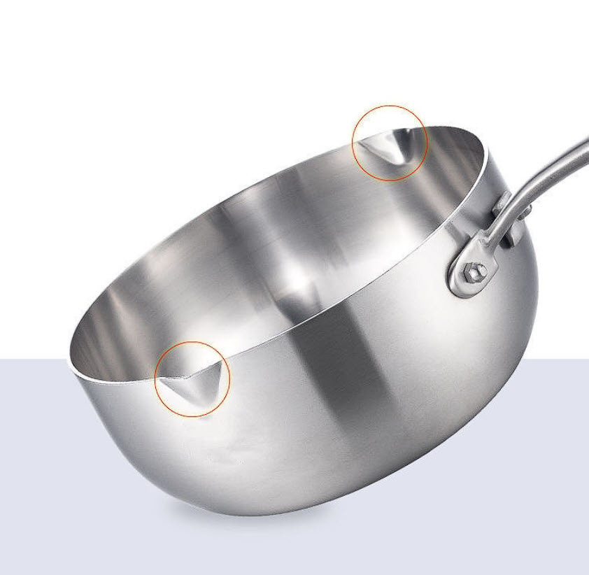 Nồi inox y tế 316 cao cấp 1 tay cầm A050