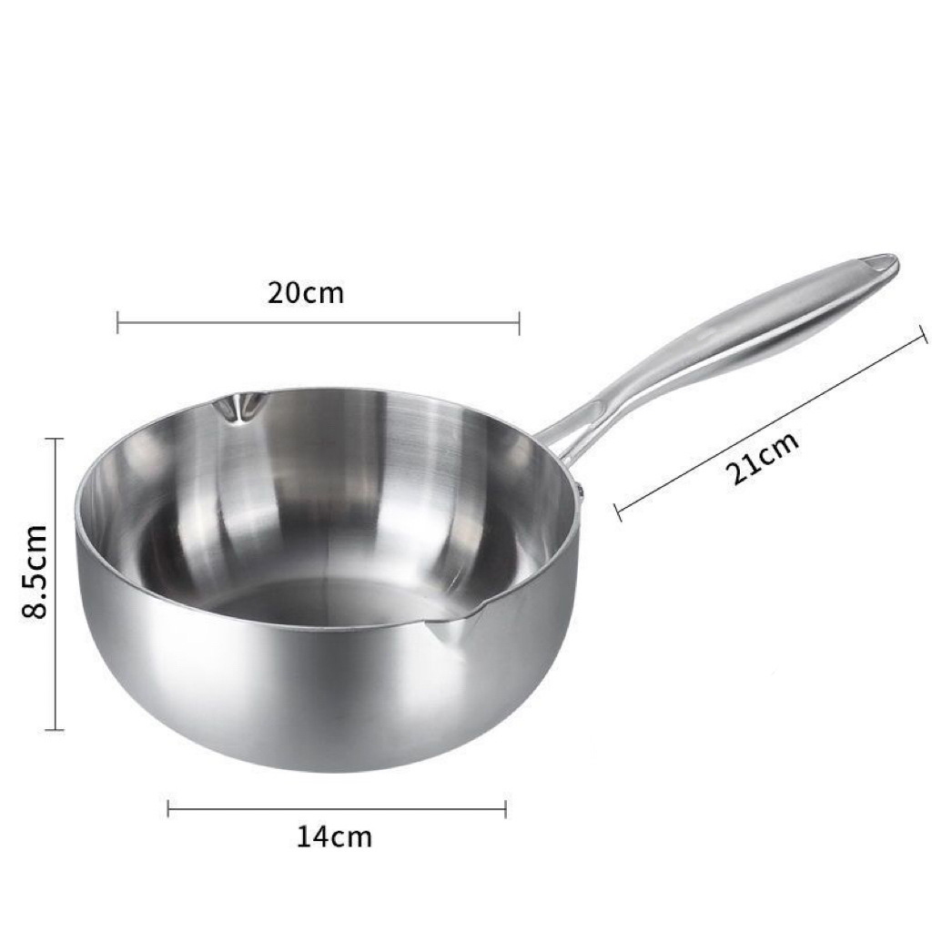 Nồi inox y tế 316 cao cấp 1 tay cầm A050