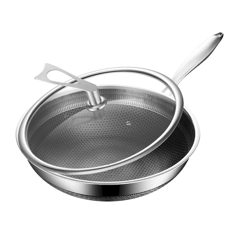 Chảo inox y tế 316 chống dính tổ ong HSS04