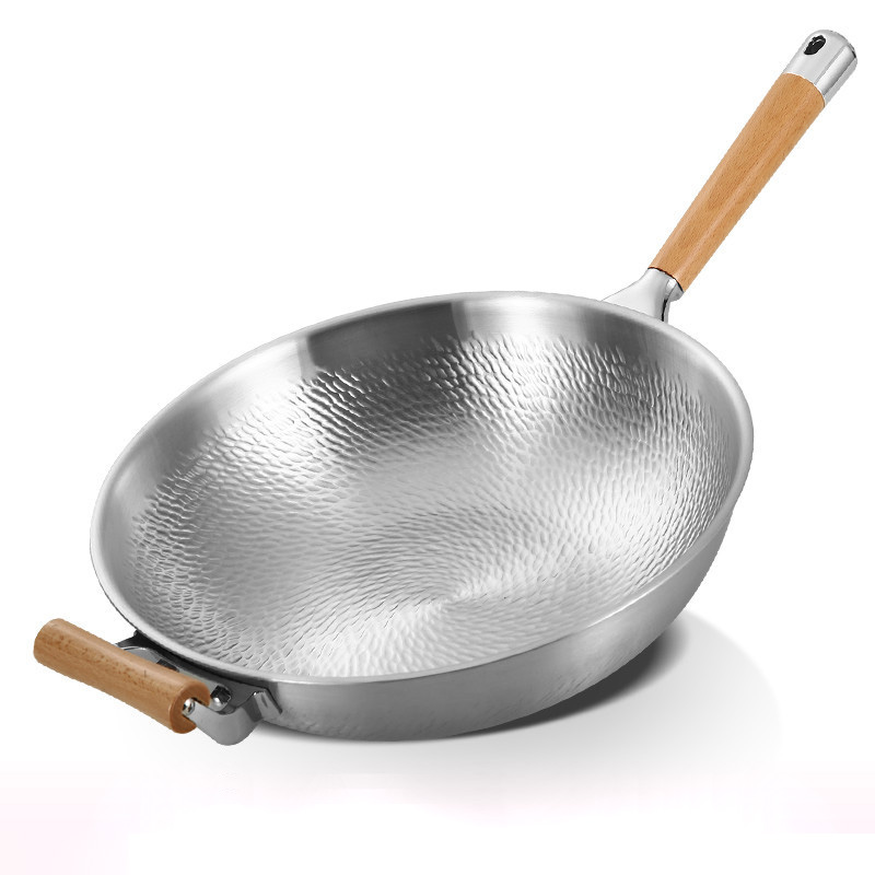 Chảo bầu inox 304 dập vân nổi hỗ trợ chống dính Kata B017