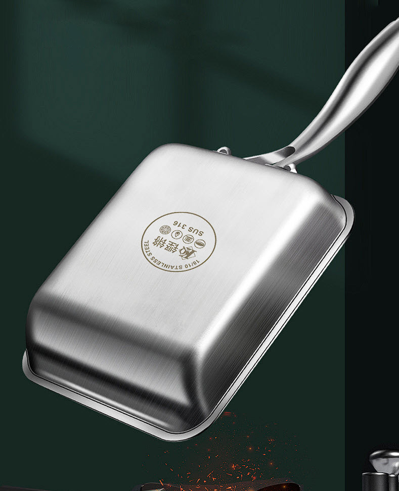Chảo inox y tế 316 phủ gốm tổ ong chống dính YZSG316